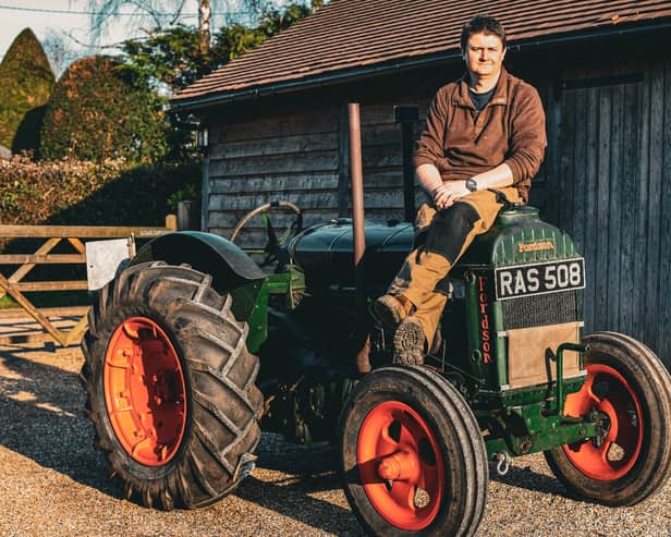 Ross Bartlett, 37, is driving a 1942 Fordson Standard from John o' Groats to Lands End to raise money for Brain Tumour Research in memory of his mum, Mary. 