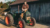 Ross Bartlett, 37, is driving a 1942 Fordson Standard from John o' Groats to Lands End to raise money for Brain Tumour Research in memory of his mum, Mary. 