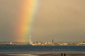 The view towards Portsmouth over The Solent from Ryde