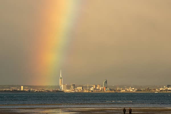 The view towards Portsmouth over The Solent from Ryde