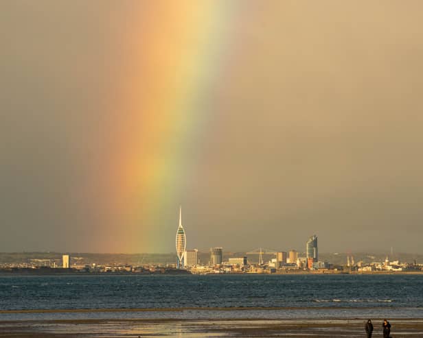 The view towards Portsmouth over The Solent from Ryde