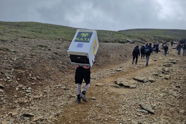 Mick Runalls completed his remarkable hike up Mount Snowdon earlier this month to raise money for charity.