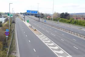 The M27 junction 12 for Portsmouth. National Highways will be carrying out bridge repairs in the area, resulting in lane and carriageway closures.