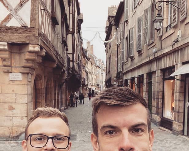 Ben Pearson (right) and his husband Nathan.