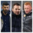 From left to right: Miron Muslic has been linked with a move to Hull while Tom Cleverley and Will Still are reportedly in the running for the Southampton job.