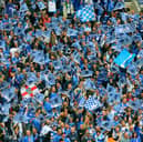 Pompey fans at the 2008 FA Cup final against Cardiff