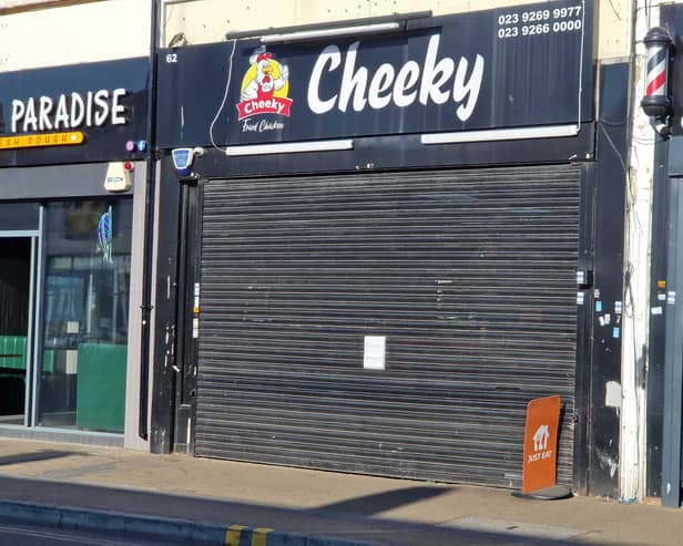 Cheeky Fried Chicken, in North End, has been closed due to a mouse infestation, no hot water and the site being 'filthy'. 