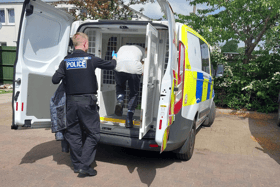 A man has been arrested following a spate of thefts from vehicles in Gosport.