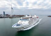 Luxury cruise ship Silver Wind, operated by Silverseas, sailing into Portsmouth for the first time this morning (May 19).