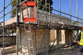 The chemical store is now taking shape at the Hilsea Lido. 