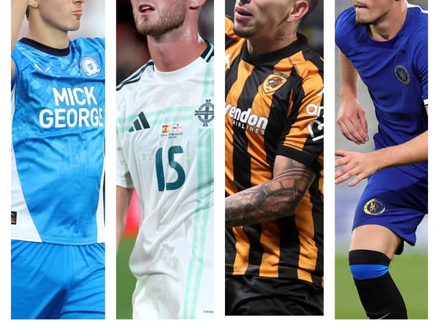 From left to right: Hector Kyprianou, Jordan Thompson, Gustavo Puerta and Dylan Williams are among the players who've had transfers confirmed.
