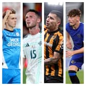 From left to right: Hector Kyprianou, Jordan Thompson, Gustavo Puerta and Dylan Williams are among the players who've had transfers confirmed.