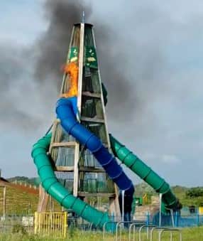 Arson at Alver Valley Country Park destroys play equipment