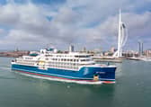 Swan Hellenic cruise ship SH Diana sailing out of Portsmouth on May 21. The beautiful boutique vessel visited Portsmouth International Port for the first time.