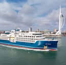 Swan Hellenic cruise ship SH Diana sailing out of Portsmouth on May 21. The beautiful boutique vessel visited Portsmouth International Port for the first time.