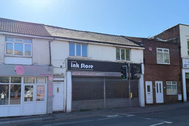 A mixed-use building in Portsmouth