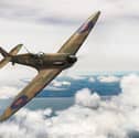 A Battle of Britain spitfire display is being held over Portsmouth for Armed Forces Day.