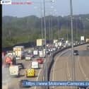 M25 anticlockwise between Junction 10 for Wisley and Junction 9 for Leatherhead  