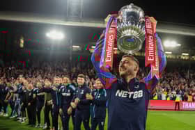 Joel Ward celebrates Crystal Palace’s FA Cup win. Picture: Richard Pelham/Getty Images
