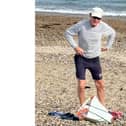 Police have released an image of a man they want to speak to after an indecent exposure incident on Eastney Beach on May 1.