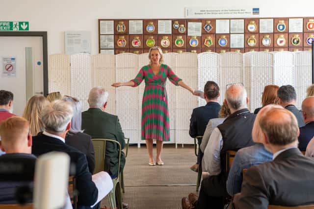 Caroline Dinenage speaking to stakeholders at the summit
