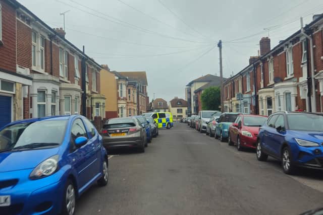 Police in Sandringham Road, Fratton