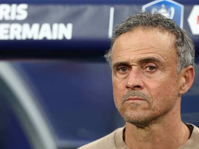Paris Saint-Germain's coach Luis Enrique