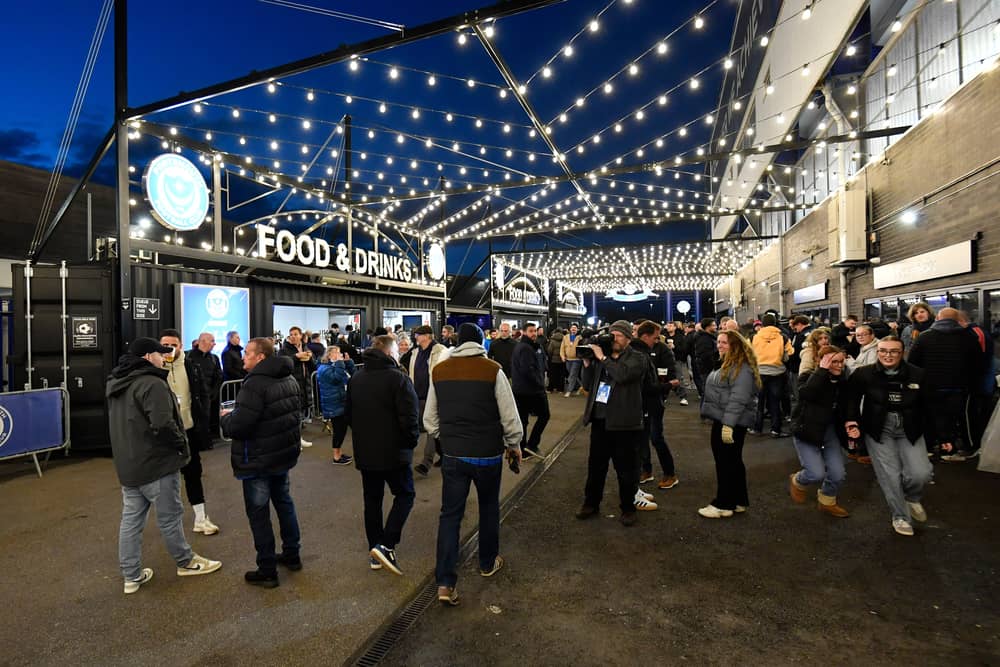 Pompey's fan zone has been a success in improving match-day income. Picture: Graham Hunt/ProSportsImages