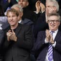Pompey chief executive, Andy Cullen, right has clarified comments about the club's loan policy. The chief executive had called for an end on a reliance on loans before director, Eric Eisner, stated a reliance on temporary deals last November.