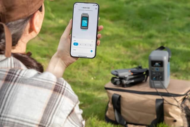 It connects to an app, so you can control and monitor it remotely