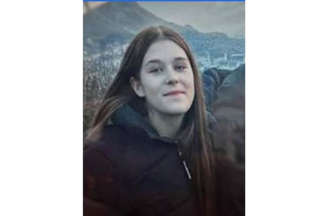 The police have said they are 'extremely concerned for the welfare' of missing 14-year-old Hallie. 