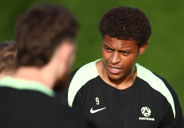 Kusini Yengi was part of a Socceroos training camp that was held in Abu Dhabi in the build up to this month's World Cup qualifiers against Japan and Saudi Arabia