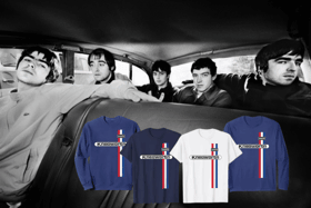 The first capsule of items includes several motifs dedicated to Oasis' legendary Knebworth performances.