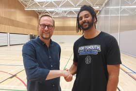 Portsmouth Force chairman Rob Milner with new head coach Craig Hughes