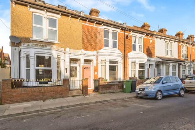 The terraced house is full of character