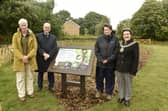 Pictured is: (l-r) Emily Roberts, senior project manager for Hampshire County Council's Forest Partnership, Simon Martin, leader of Fareham Borough Council, cllr Kay Mandry, Arthur Mandry's widow and the Mayor of Fareham Louise Clubley. 