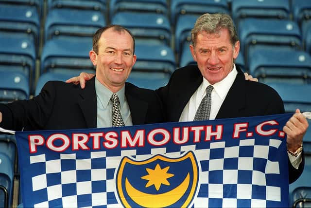 Tony Pulis and Milan Mandaric in 2000.