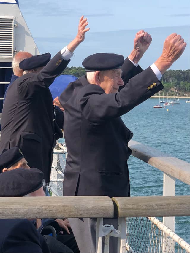 A D-Day Veteran on board Brittany Ferries