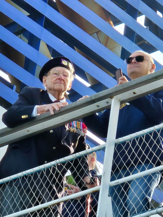 A D-Day Veteran on board Brittany Ferries