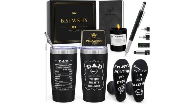Six individual gifts in a presentation box would normally cost £24.99 - and there's plenty for your dad to play with