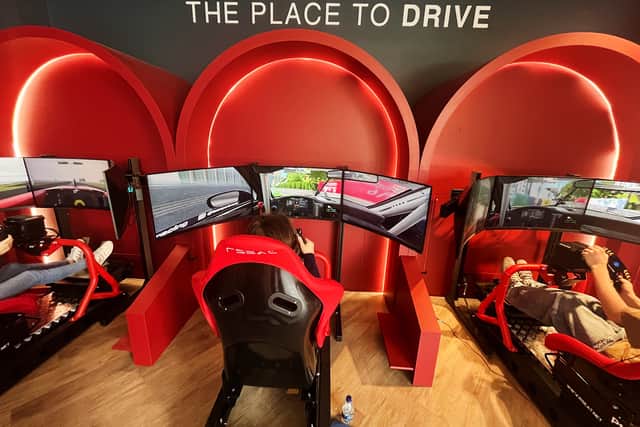Gunwharf Quays has welcomed Portsmouth’s first racing simulation lounge which is set to open this month.