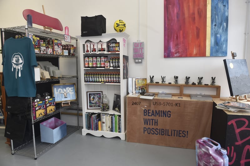 Tom Roberts from Lee-on-the-Solent, has officially opened his first physical art studio called The Studio @ThirteenEight in Stoke Road, Gosport

Picture: Sarah Standing (050625-4183) 