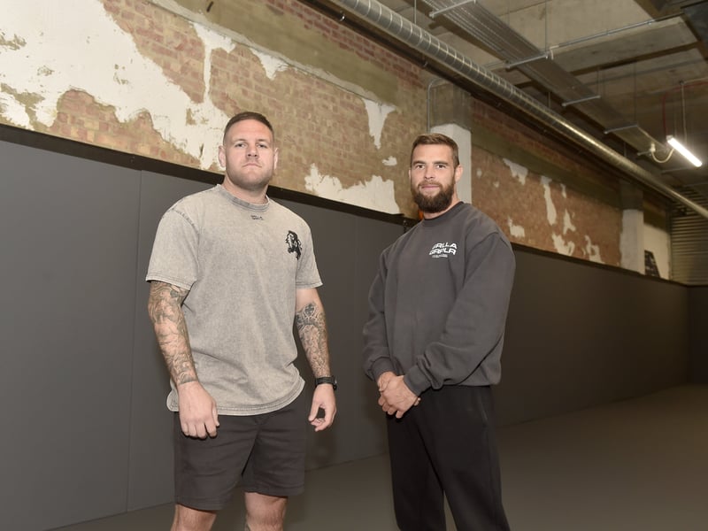 Gorilla Grapplers Fitness and Martial Arts Academy has gone from strength to strength after opening in Waterlooville earlier this year. 

Pictured is: (l-r) Two out of the three owners of Gorilla Grapplers Adam Gunning and Jamie Irish.

Picture: Sarah Standing (260525-3740)