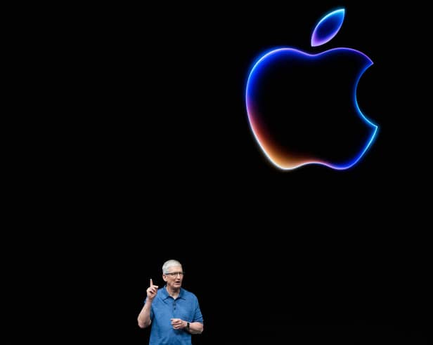 Apple CEO Tim Cook speaks during Apple's annual Worldwide Developers Conference (WDC) in 2024