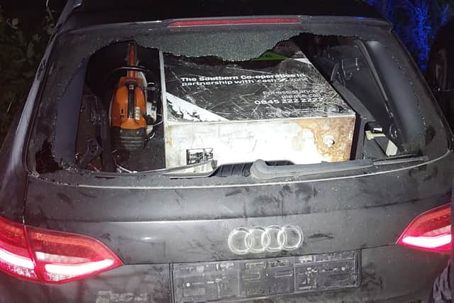 Lengthy police pursuit with Audi RS4 containing stolen ATM results in arrest