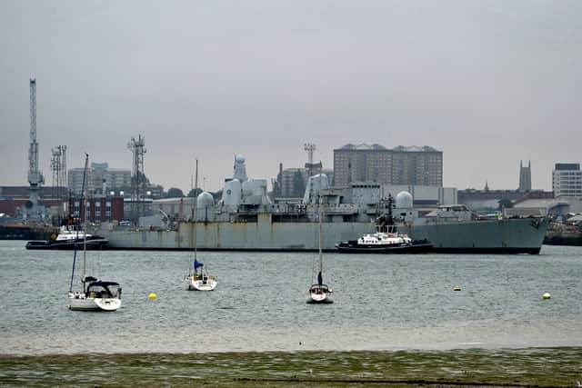 Falklands War destroyer HMS Bristol sailed from Portsmouth for the final time today (June 11) as she is set to be scrapped in Turkey.