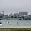 Falklands War destroyer HMS Bristol sailed from Portsmouth for the final time today (June 11) as she is set to be scrapped in Turkey.