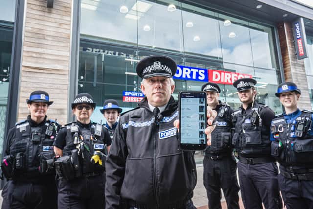 Pictured: The new app tool for UKPAC to tackle retail crime
Picture: Habibur Rahman