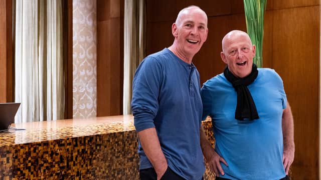 Race Across the World finalists Brian and Melvyn.