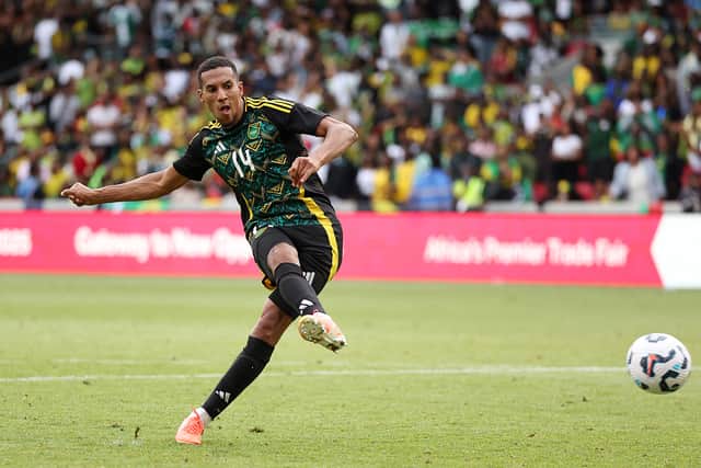Pompey loanee Isaac Hayden has been in World Cup action for Jamaica ahead of the Concacaf Gold Cup. Pic: Getty.